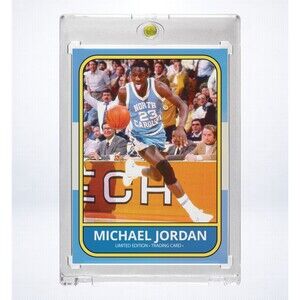 Michael Jordan Custom Holographic Art Card North Carolina 1986 Design 5 of 20